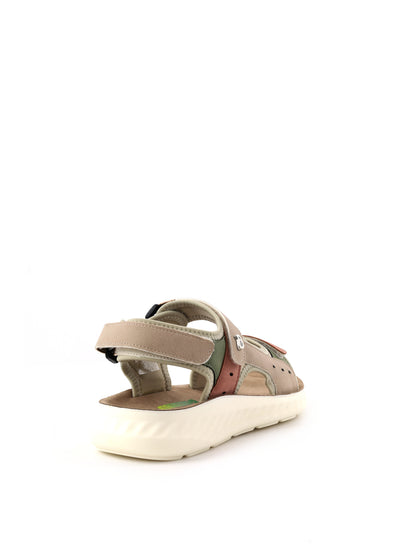 Ecobio sandalo basso da donna rosa