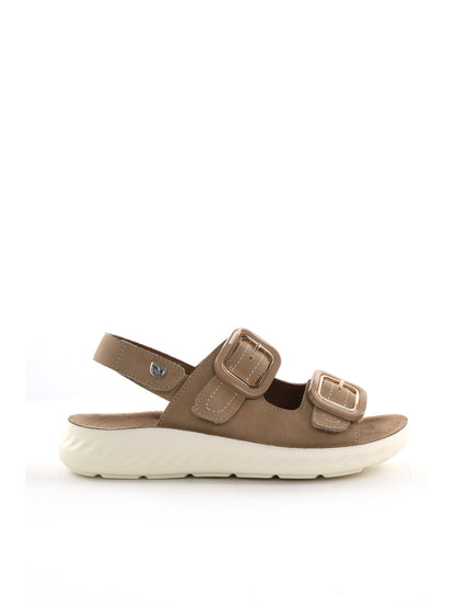 Ecobio sandalo basso da donna beige