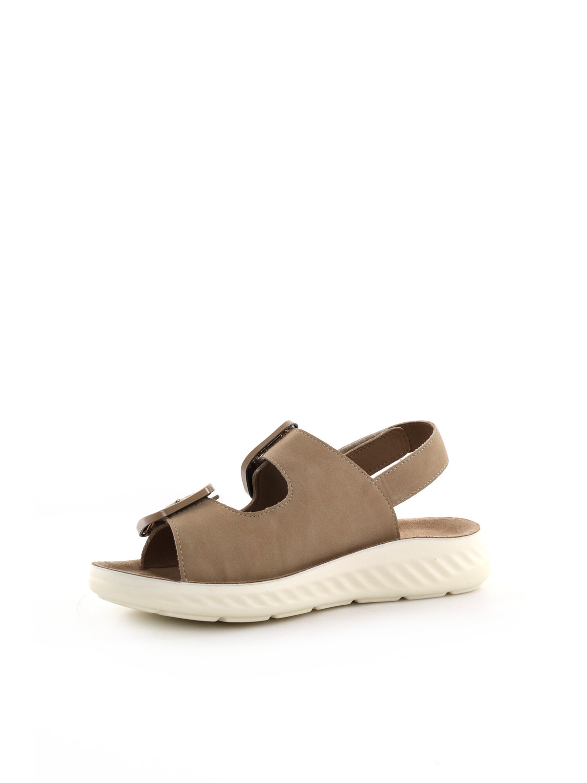 Ecobio sandalo basso da donna beige