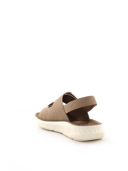 Ecobio sandalo basso da donna beige