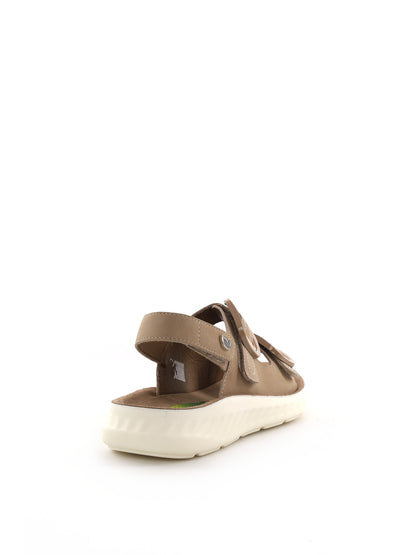 Ecobio sandalo basso da donna beige