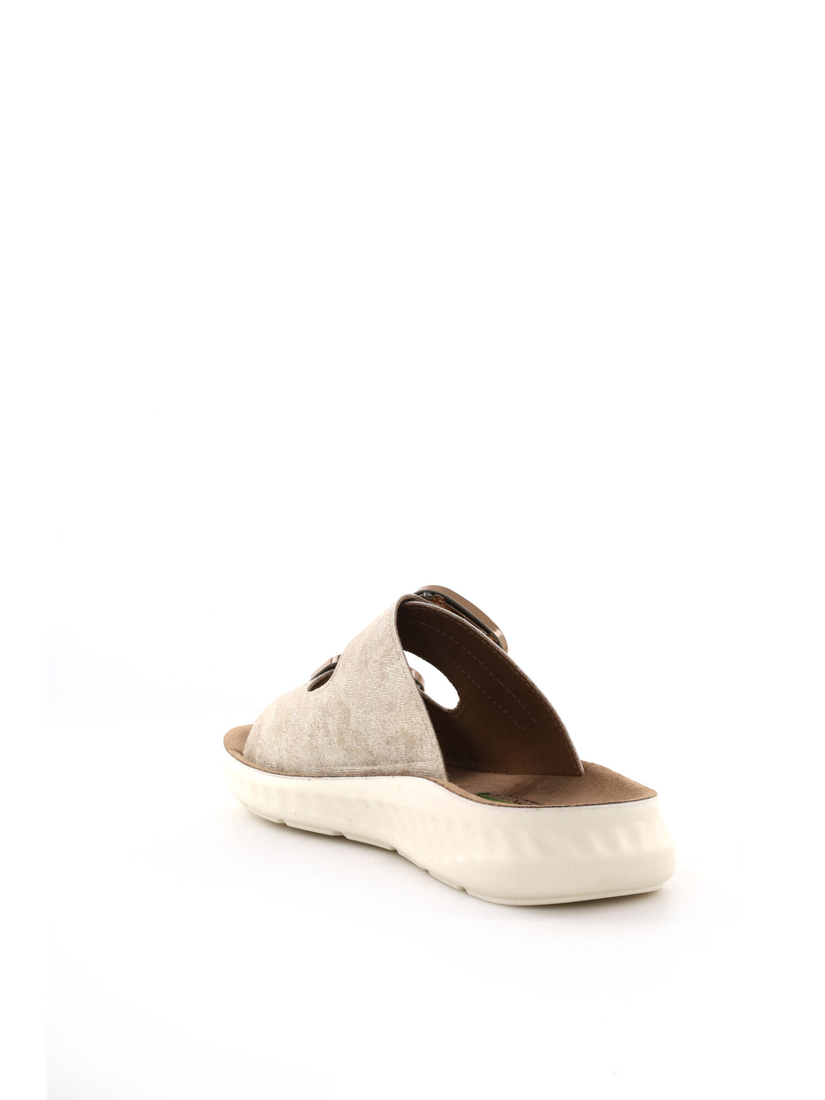 Ecobio sandalo basso da donna platino