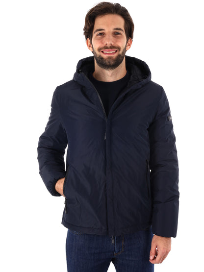 GIUBBINO REVERSIBILE CON CAPPUCCIO YES ZEE DA UOMO BLU