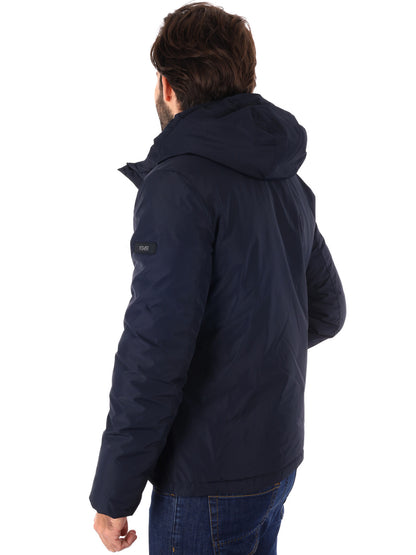 GIUBBINO REVERSIBILE CON CAPPUCCIO YES ZEE DA UOMO BLU