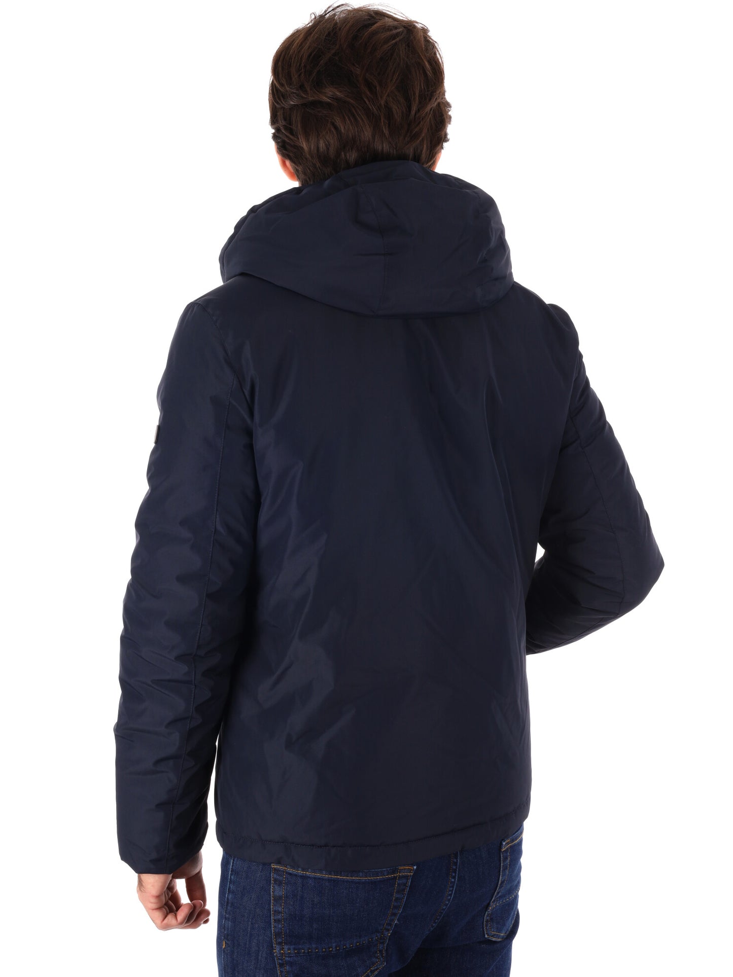 GIUBBINO REVERSIBILE CON CAPPUCCIO YES ZEE DA UOMO BLU