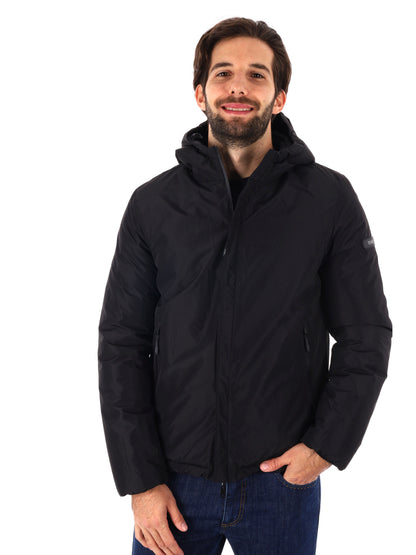 GIUBBINO REVERSIBILE CON CAPPUCCIO YES ZEE DA UOMO NERO