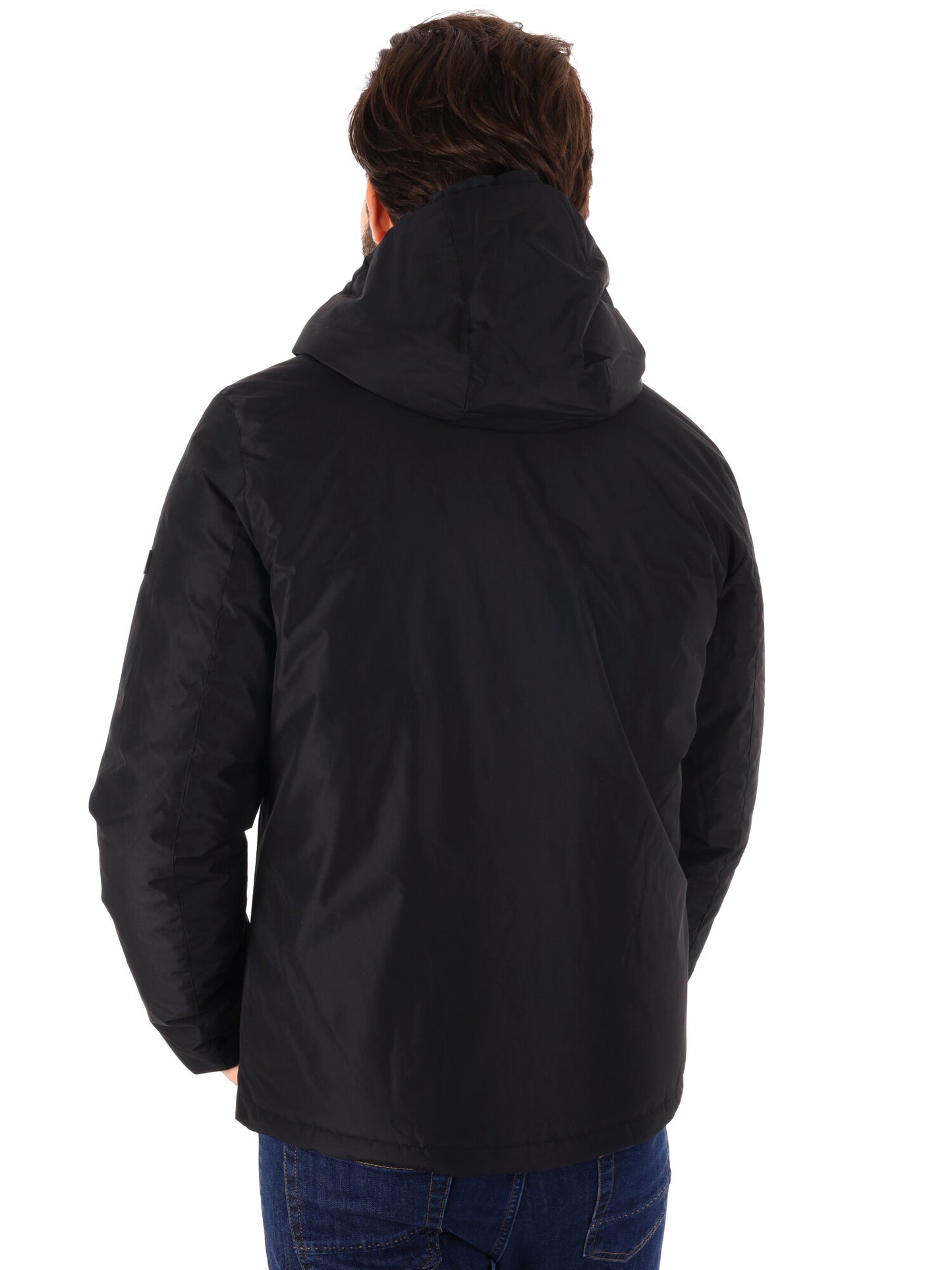 GIUBBINO REVERSIBILE CON CAPPUCCIO YES ZEE DA UOMO NERO