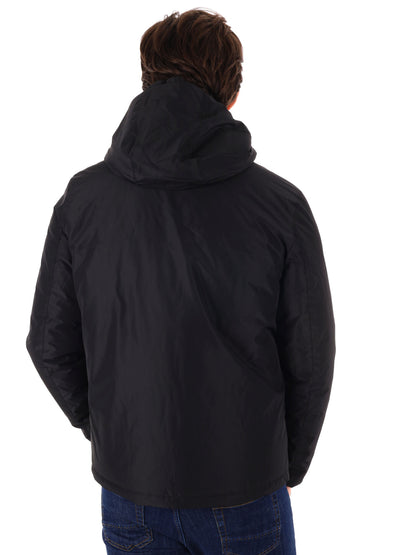 GIUBBINO REVERSIBILE CON CAPPUCCIO YES ZEE DA UOMO NERO