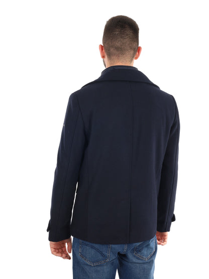 CAPPOTTO DOPPIO PETTO CON FITNO GILET YES ZEE DA UOMO BLU