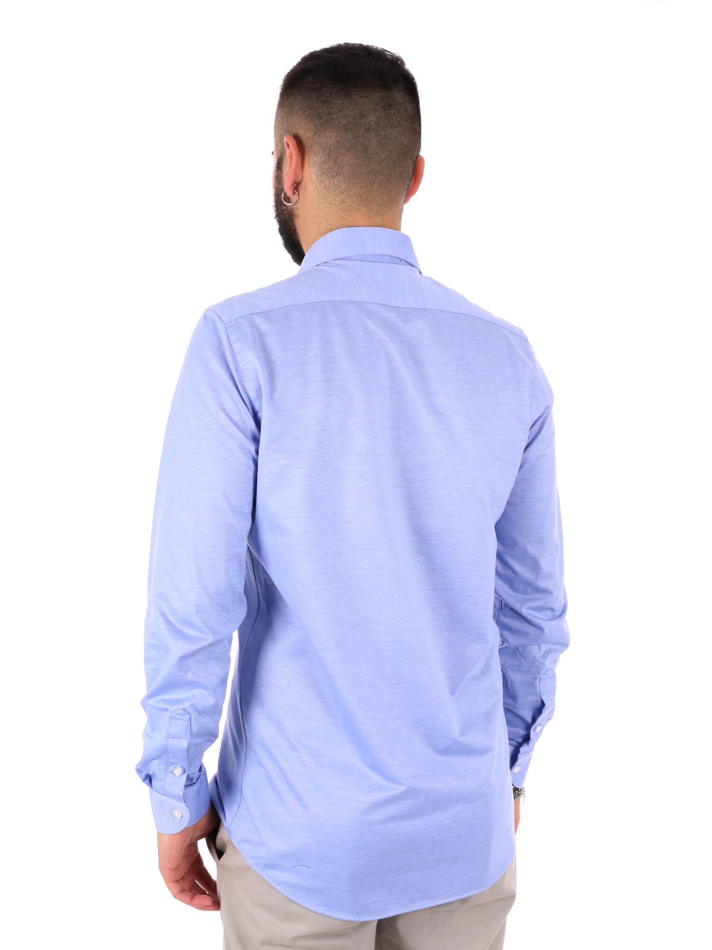 Camicia Jersey FB da uomo in azzurro, elegante e confortevole