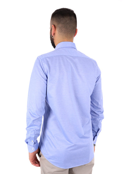 Camicia Jersey FB da uomo in azzurro, elegante e confortevole