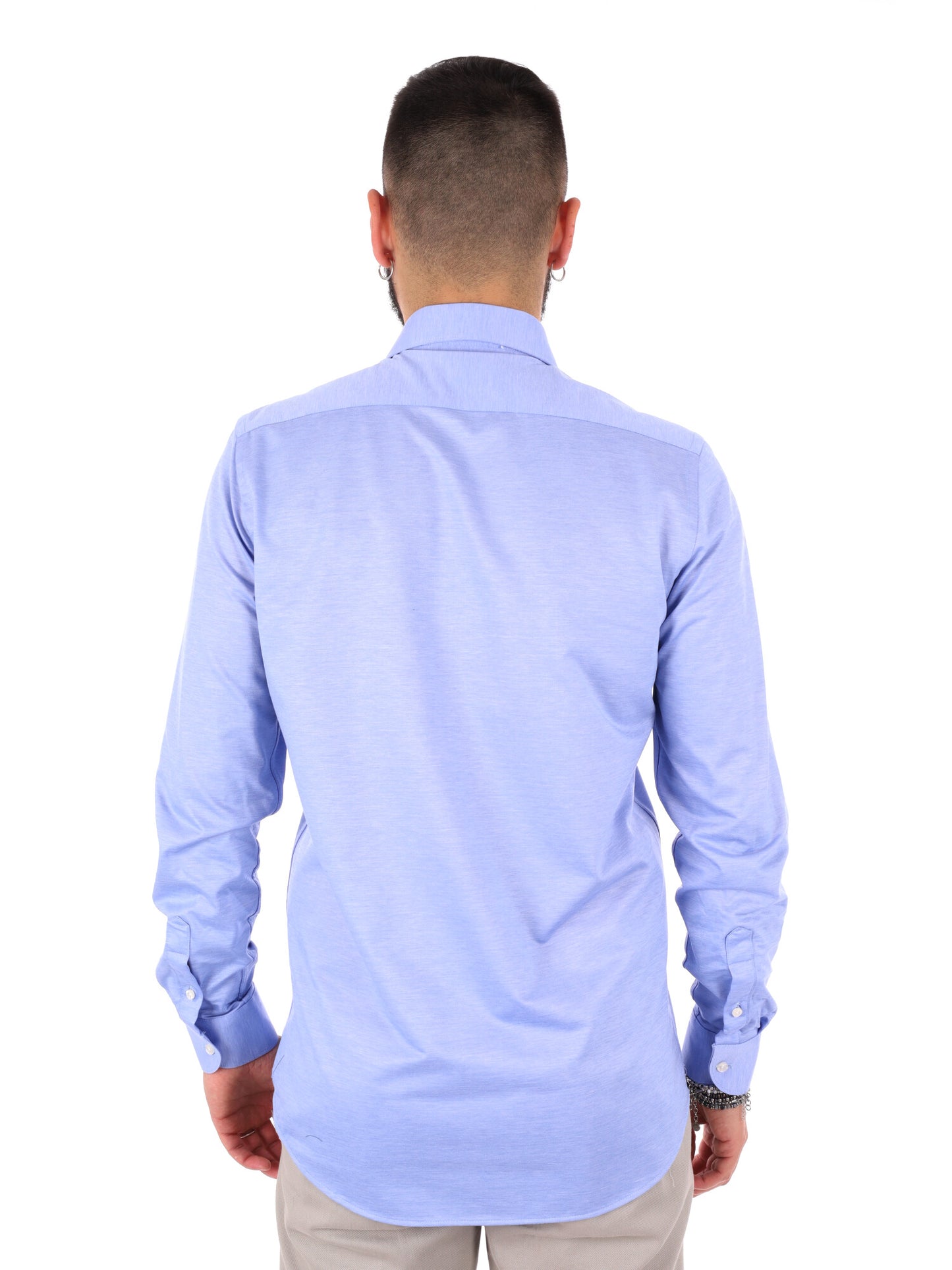 Camicia Jersey FB da uomo in azzurro, elegante e confortevole