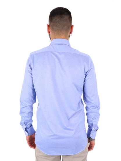 Camicia Jersey FB da uomo in azzurro, elegante e confortevole