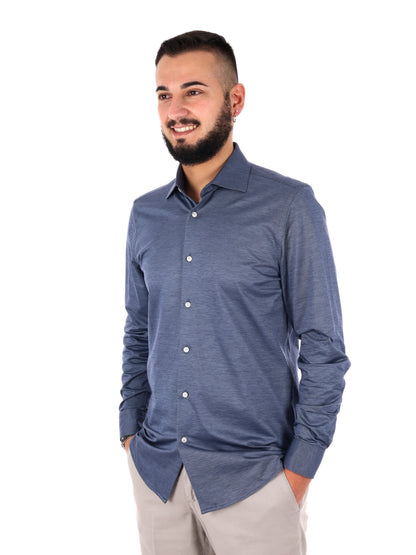Camicia Jersey Jeans da uomo in denim per la primavera-estate