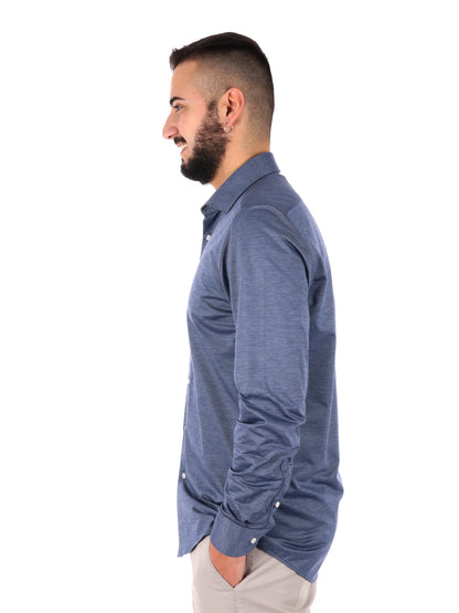 Camicia Jersey Jeans da uomo in denim per la primavera-estate