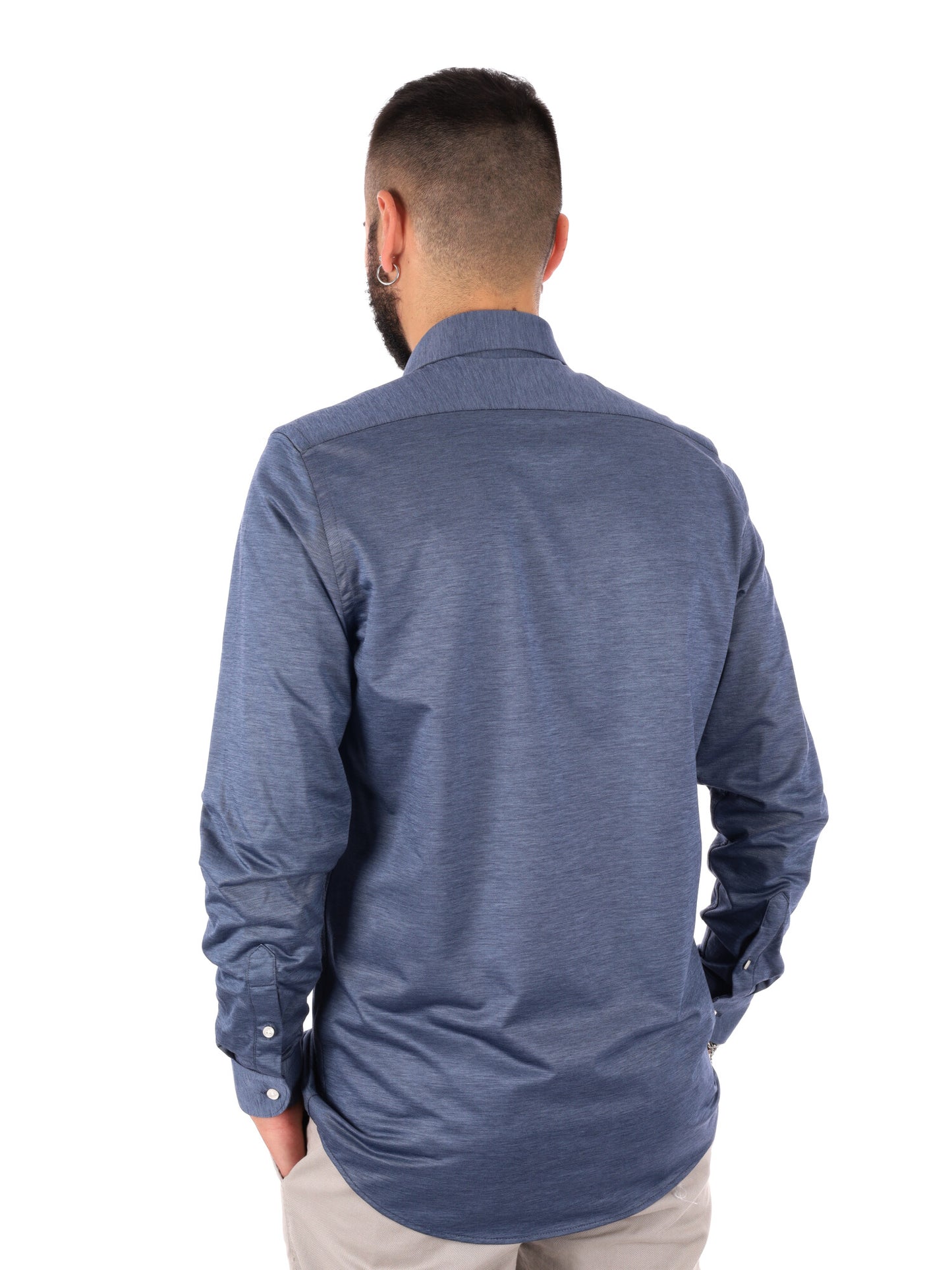 Camicia Jersey Jeans da uomo in denim per la primavera-estate