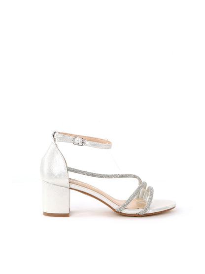 Elegante sandalo donna Clyo' argento per la primavera-estate