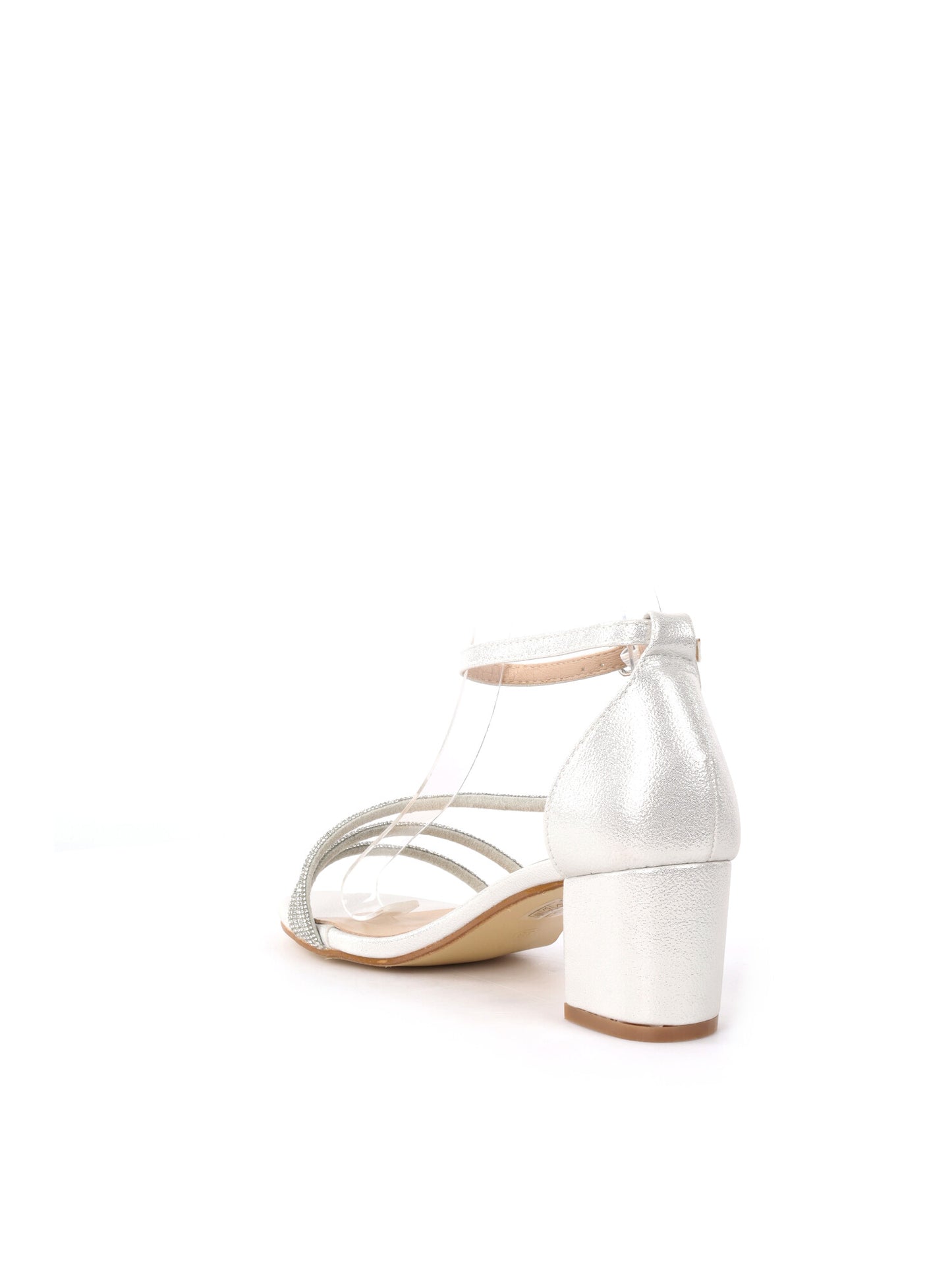 Elegante sandalo donna Clyo' argento per la primavera-estate