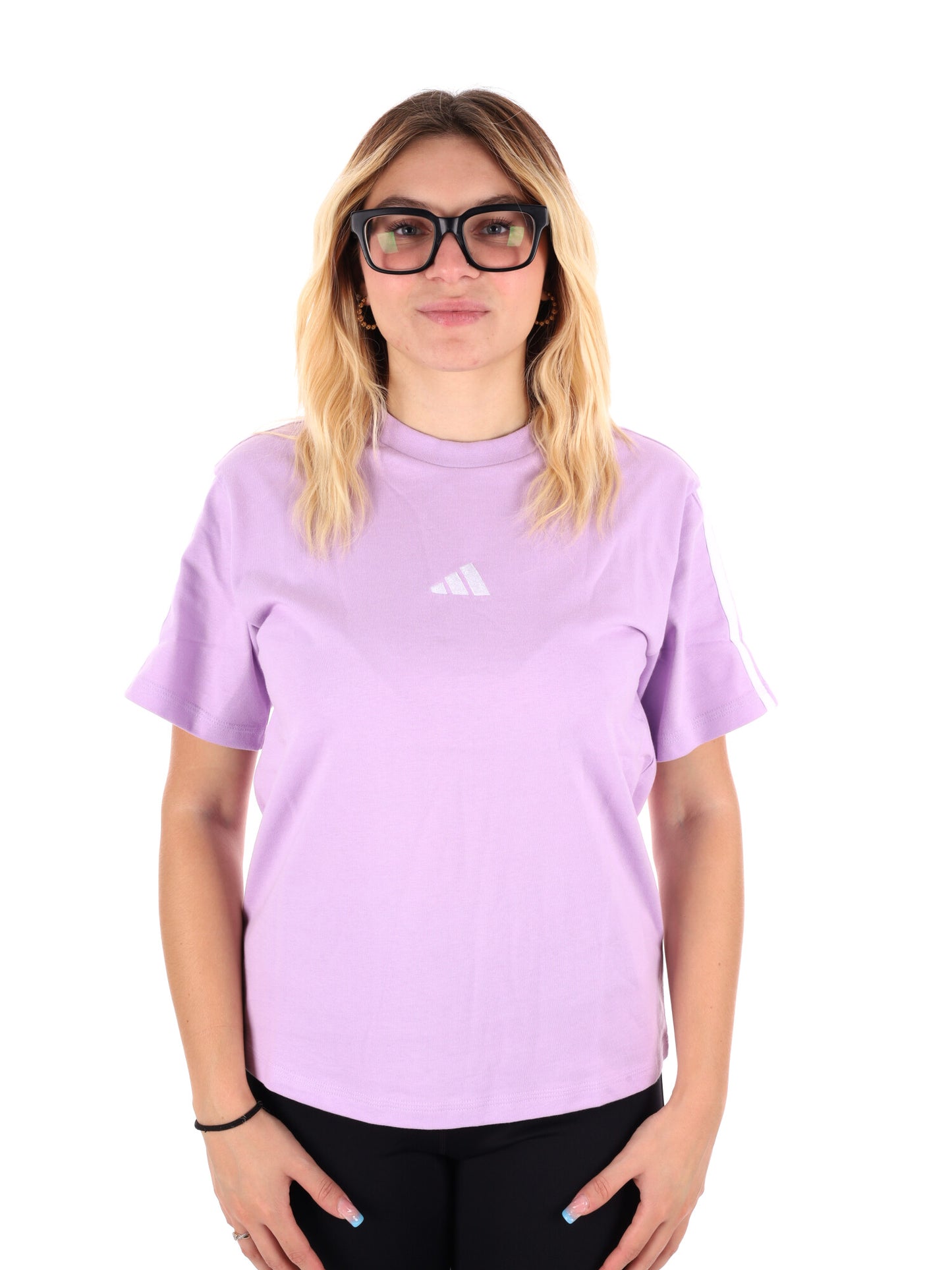 T-SHIRT GIROCOLLO SPORTSWEAR ADIDAS DA DONNA LILLA