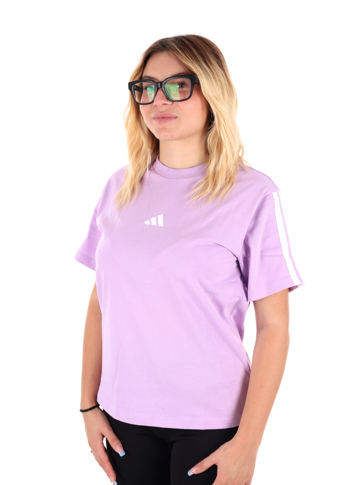 T-SHIRT GIROCOLLO SPORTSWEAR ADIDAS DA DONNA LILLA