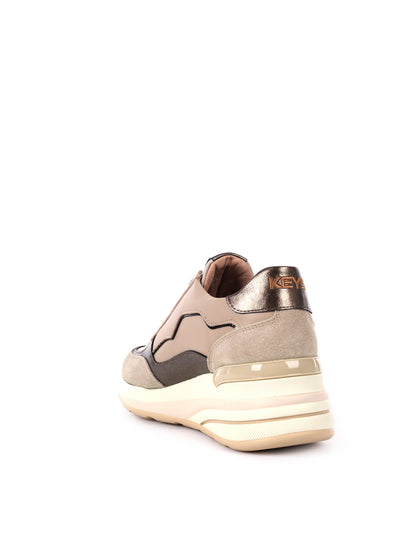 SNEAKERS CON ZEPPA PREMIUM KEYS DONNA BEIGE