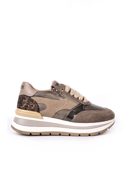 SNEAKERS CON ZEPPA GOLDEN KEYS DONNA BRONZO