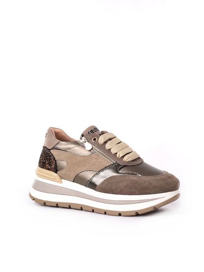 SNEAKERS CON ZEPPA GOLDEN KEYS DONNA BRONZO