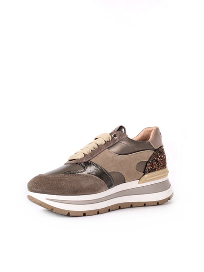 SNEAKERS CON ZEPPA GOLDEN KEYS DONNA BRONZO