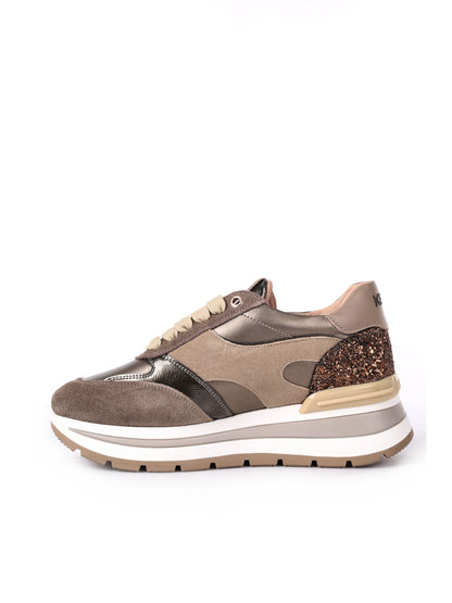 SNEAKERS CON ZEPPA GOLDEN KEYS DONNA BRONZO