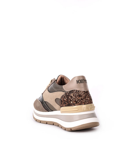 SNEAKERS CON ZEPPA GOLDEN KEYS DONNA BRONZO