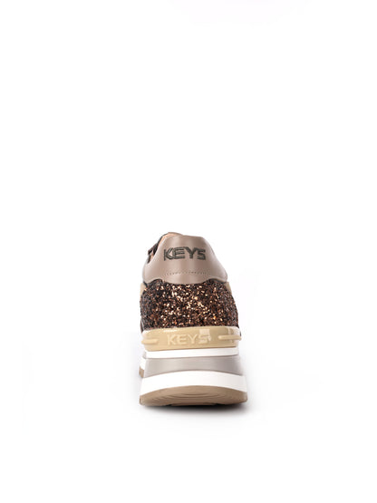 SNEAKERS CON ZEPPA GOLDEN KEYS DONNA BRONZO