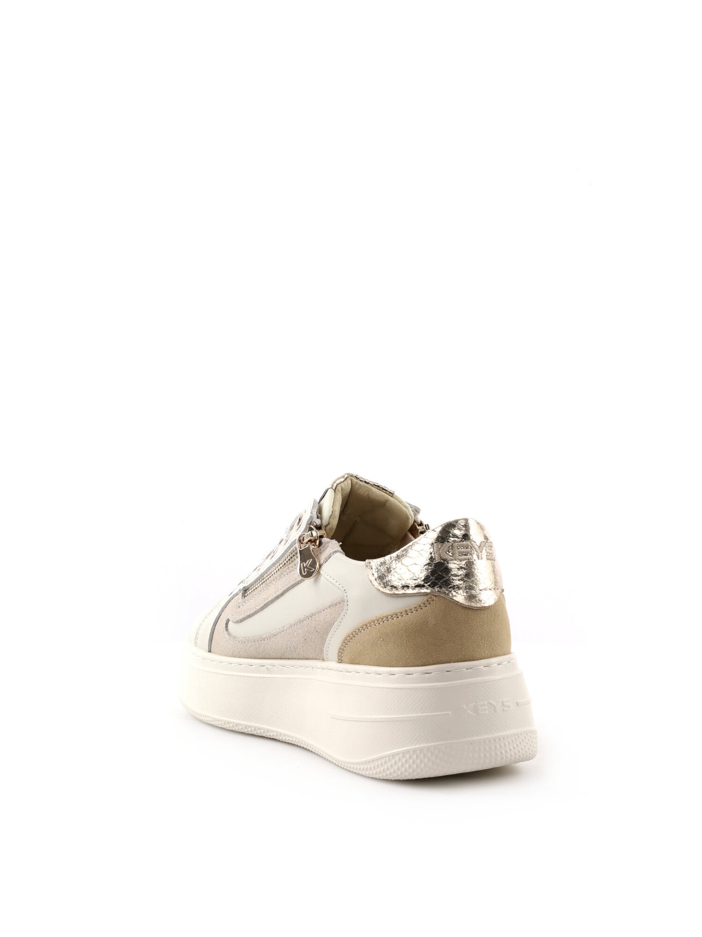 Keys Venus, sneakers donna color crema per primavera-estate