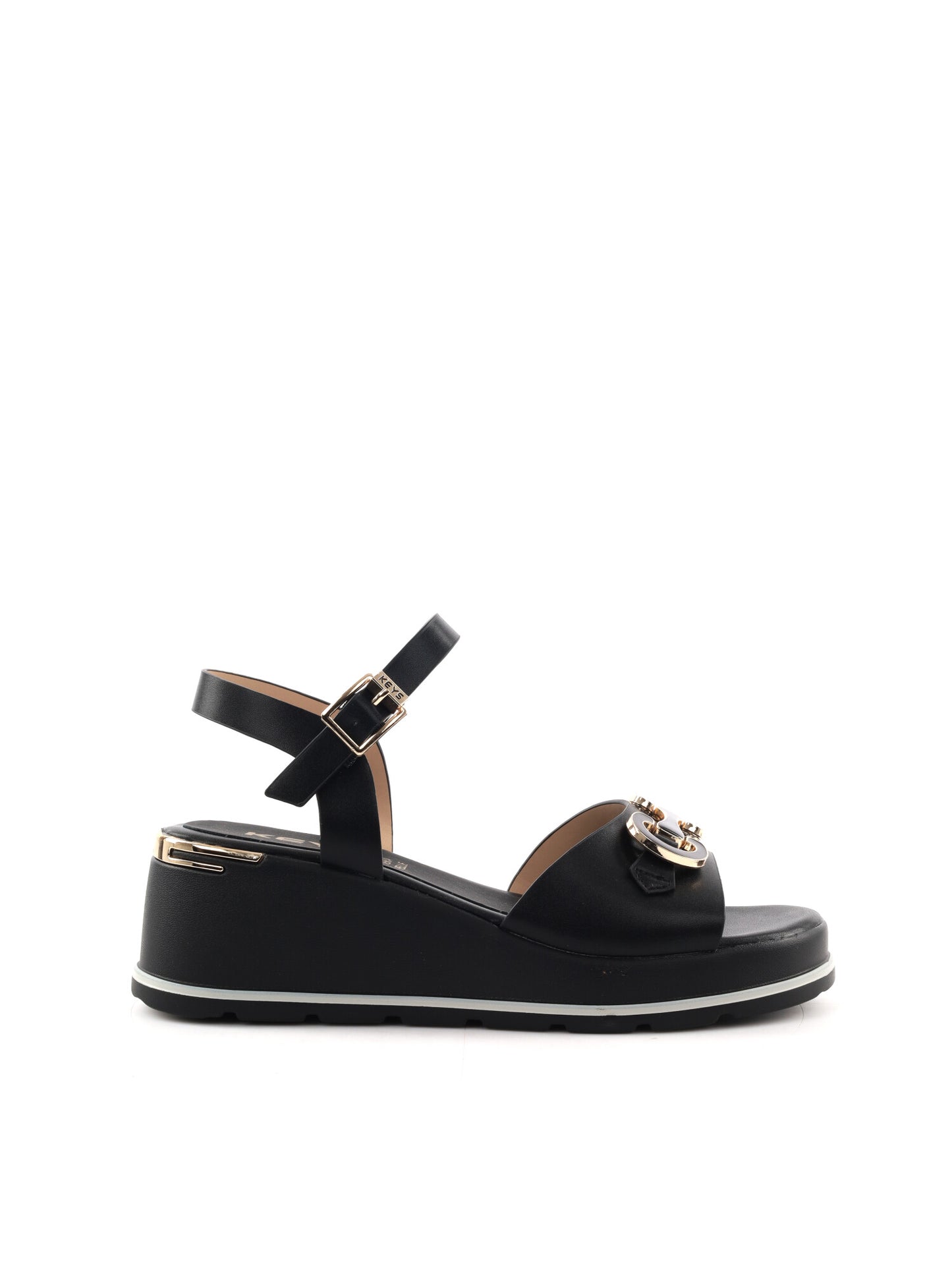 Sandali donna Keys Palter in nero per la primavera-estate