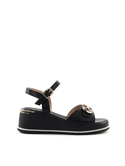 Sandali donna Keys Palter in nero per la primavera-estate