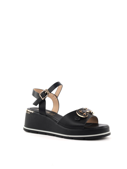 Sandali donna Keys Palter in nero per la primavera-estate