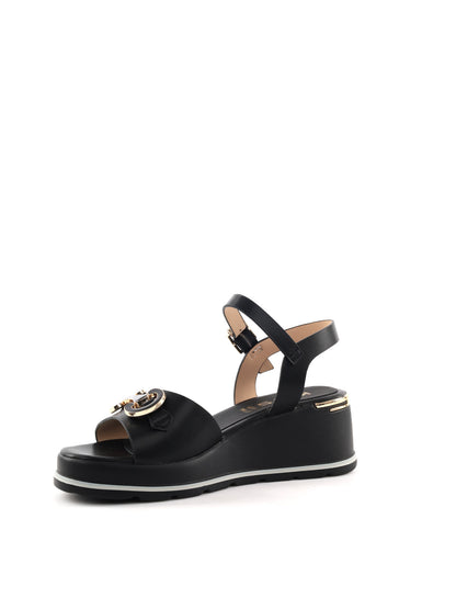 Sandali donna Keys Palter in nero per la primavera-estate