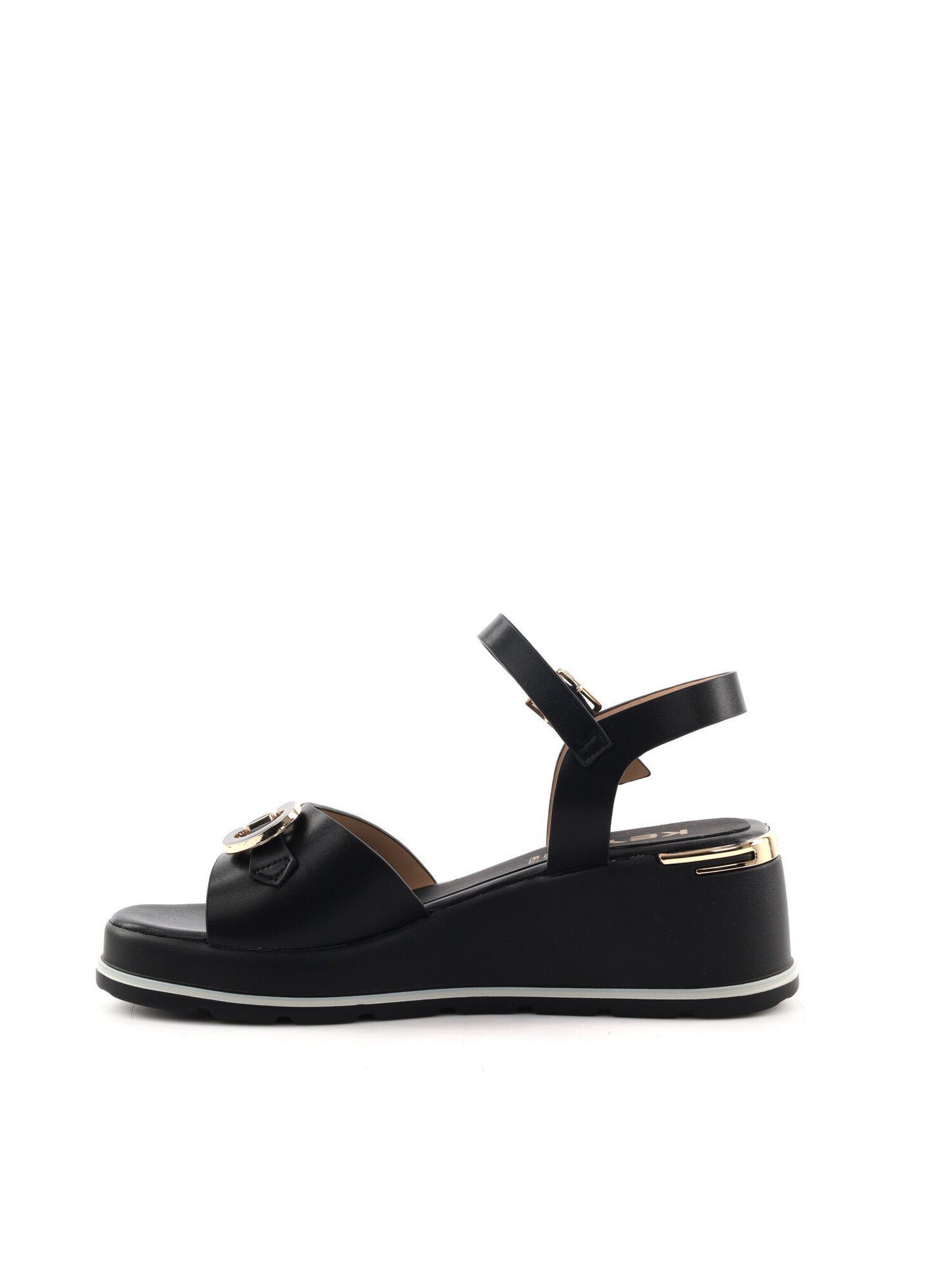 Sandali donna Keys Palter in nero per la primavera-estate
