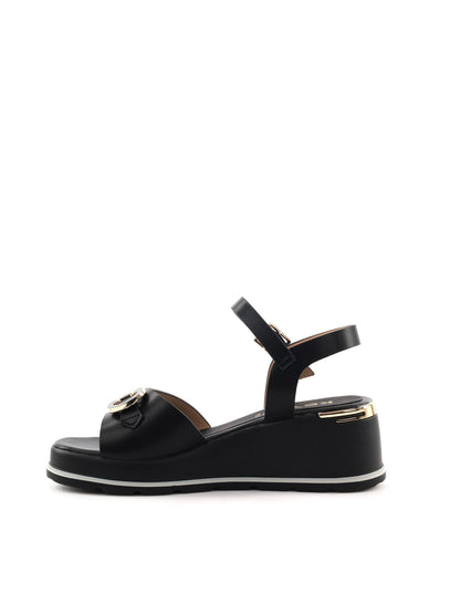Sandali donna Keys Palter in nero per la primavera-estate