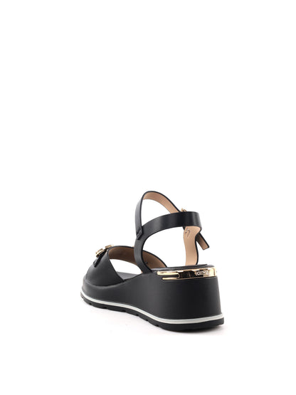 Sandali donna Keys Palter in nero per la primavera-estate