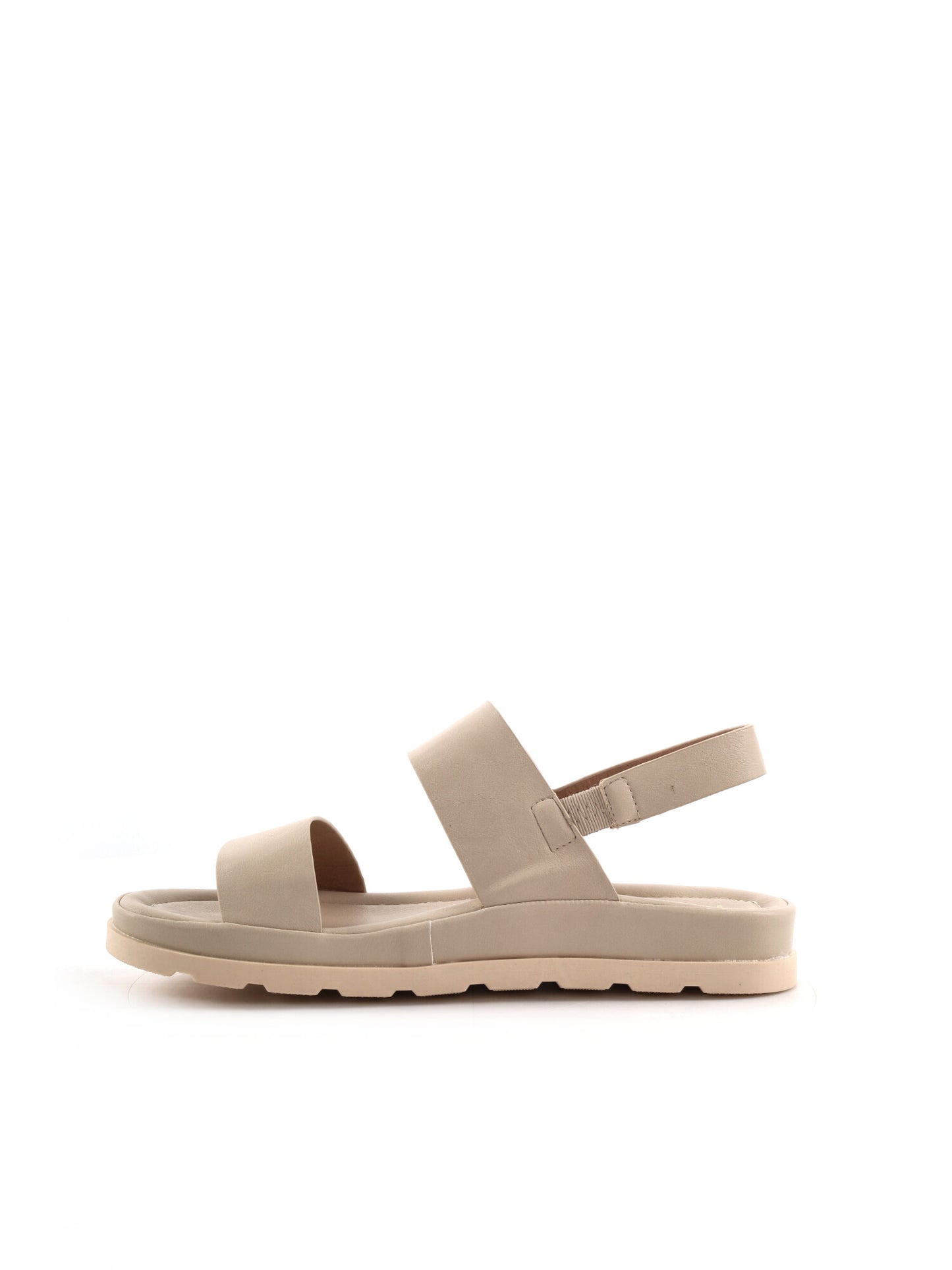 Keys Marilyn, sandali donna beige con zeppa bassa e comoda