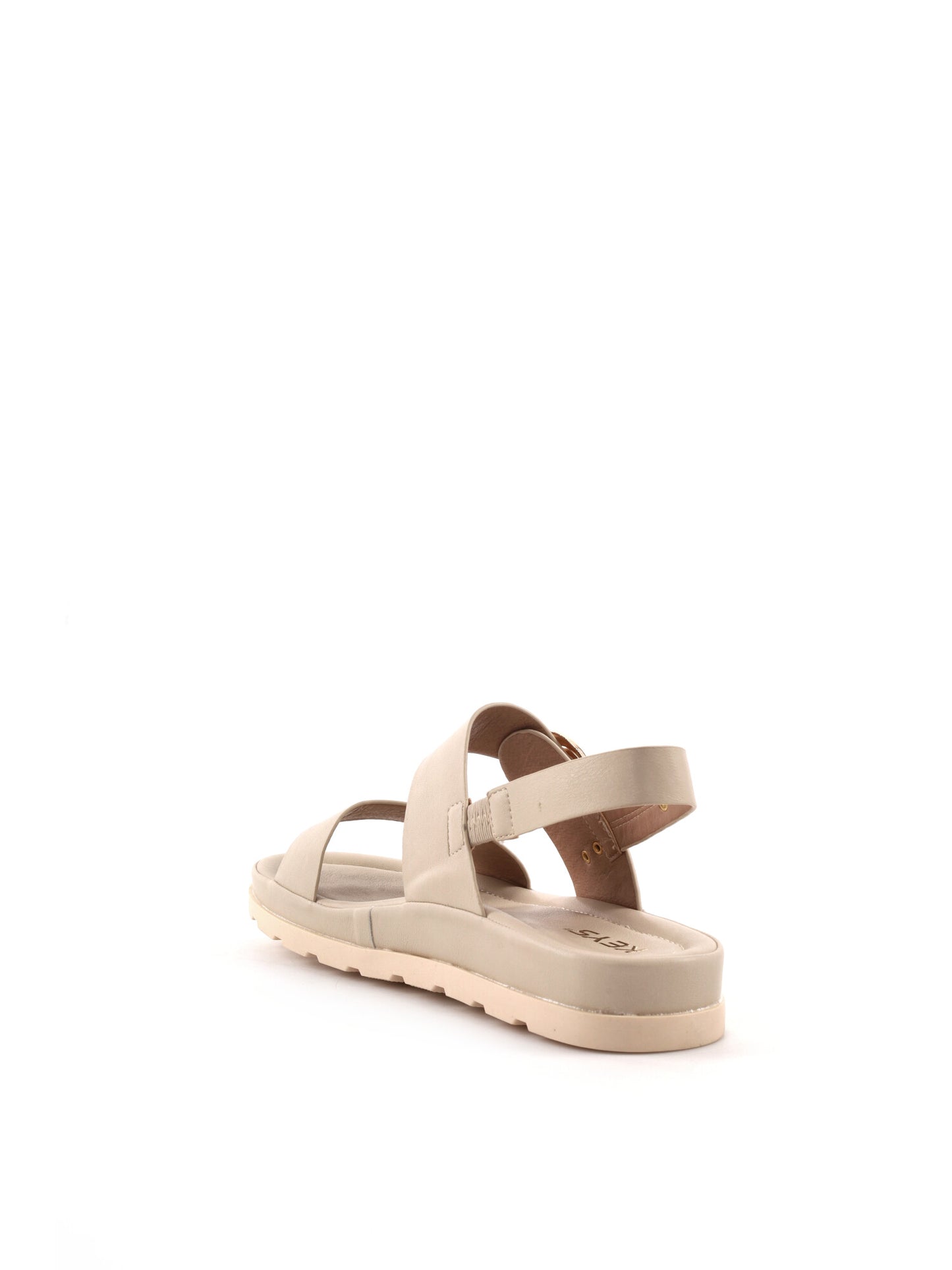 Keys Marilyn, sandali donna beige con zeppa bassa e comoda