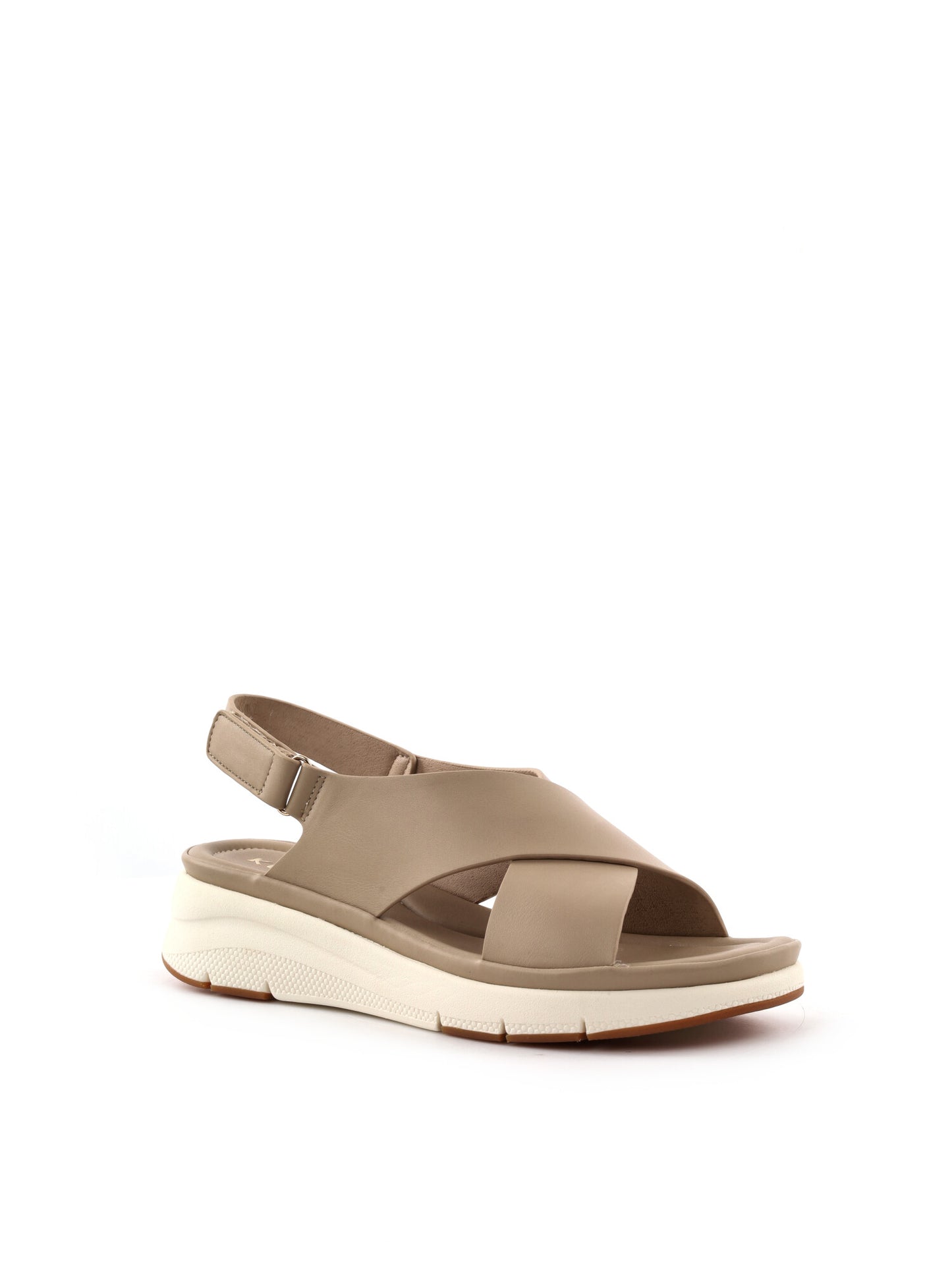 Sandali donna Keys Ares in pelle marrone per la primavera-estate