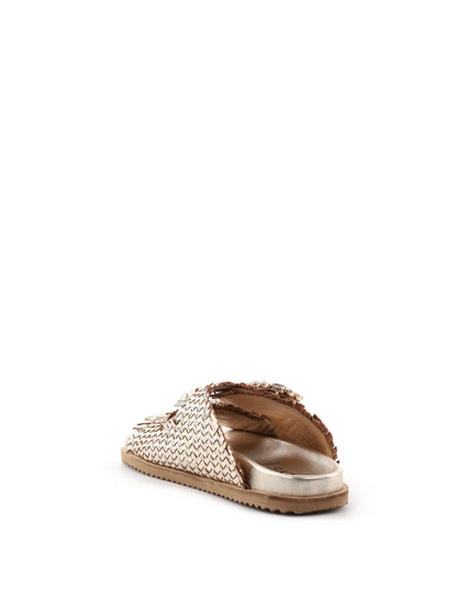 Sandali donna Keys Daimond in oro per la primavera estate