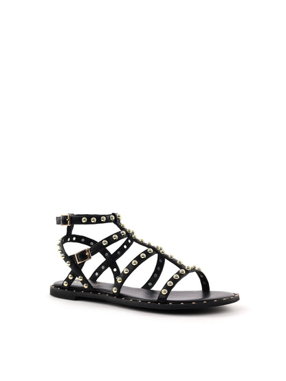 Sandali donna Keys Buckle in nero elegante
