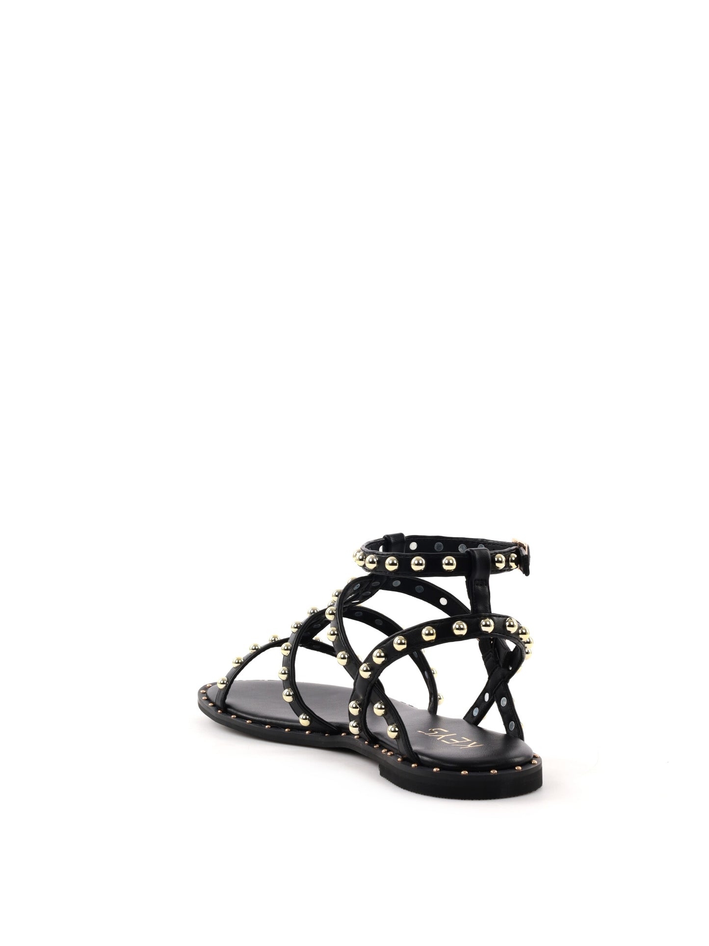 Sandali donna Keys Buckle in nero elegante