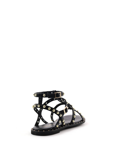 Sandali donna Keys Buckle in nero elegante