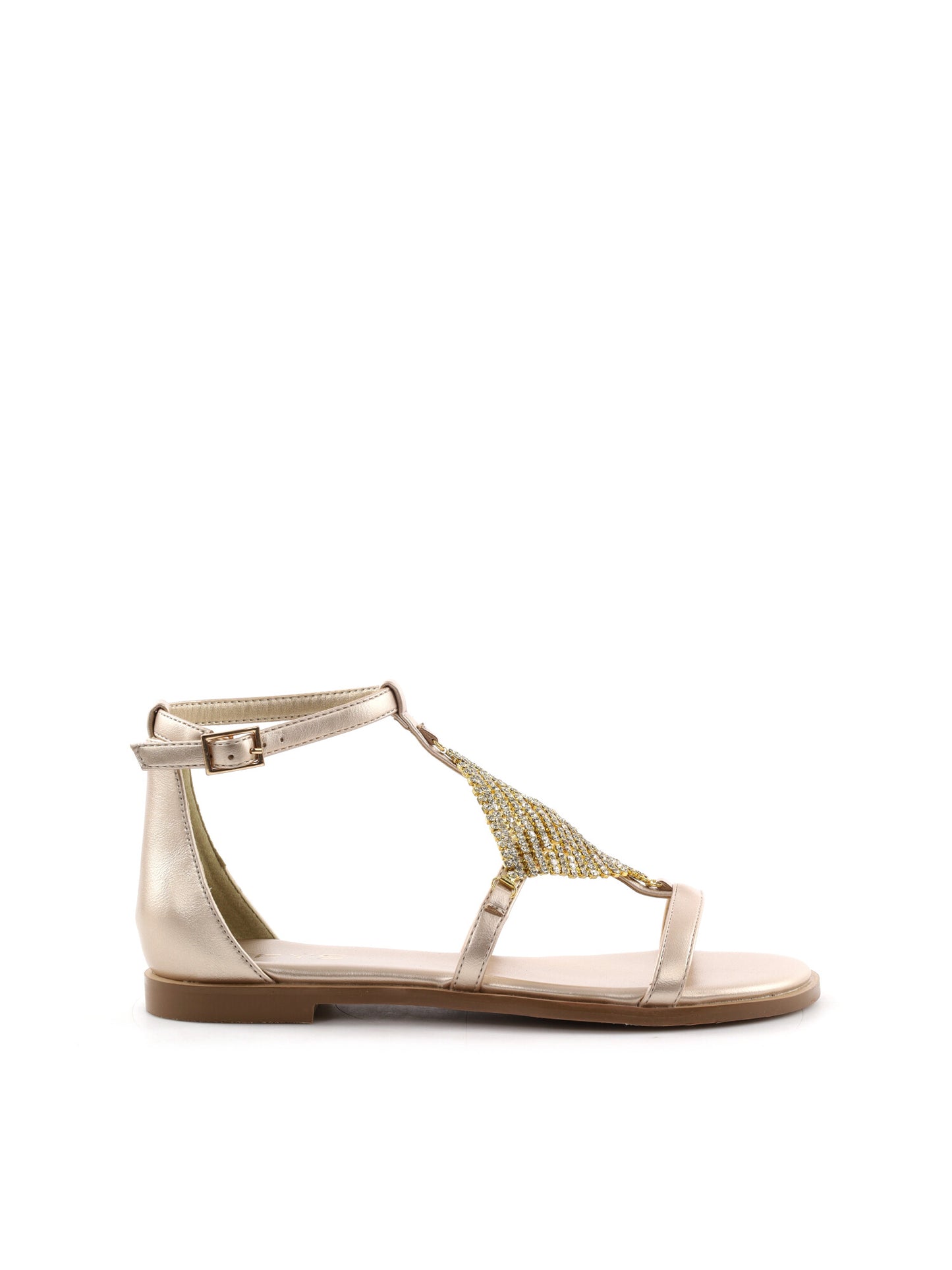 Keys Buckle, sandali donna argento eleganti e raffinati