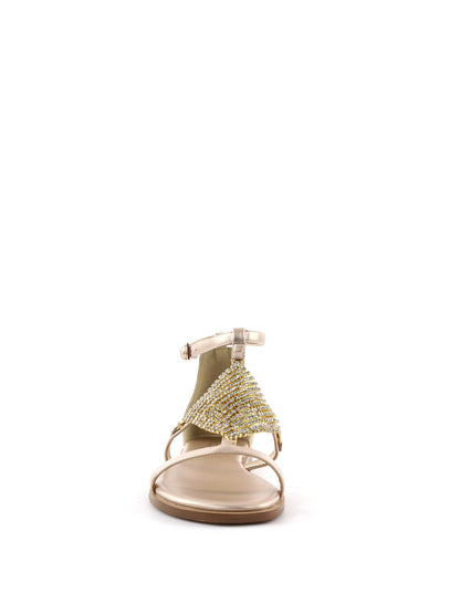 Keys Buckle, sandali donna argento eleganti e raffinati