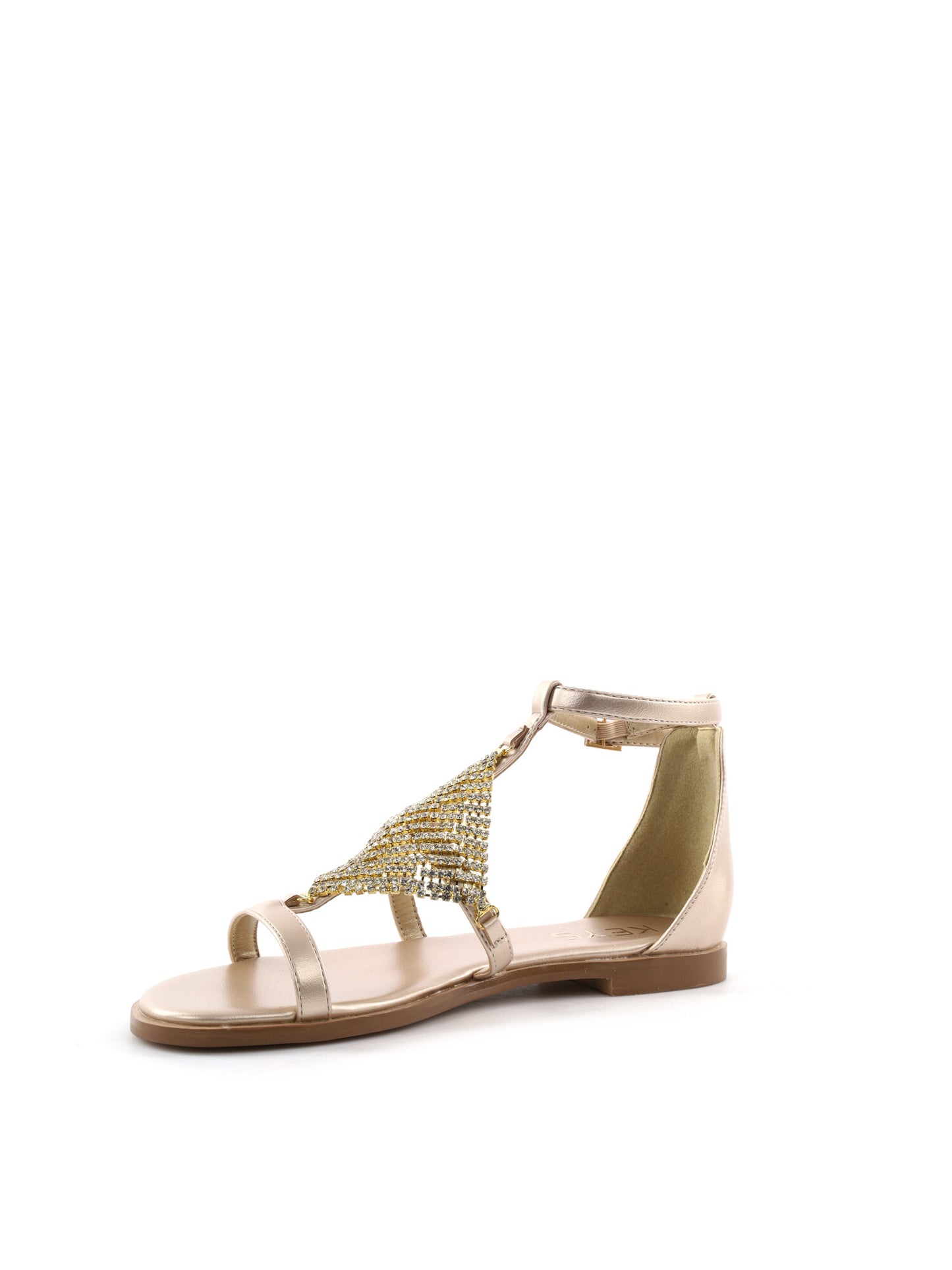 Keys Buckle, sandali donna argento eleganti e raffinati