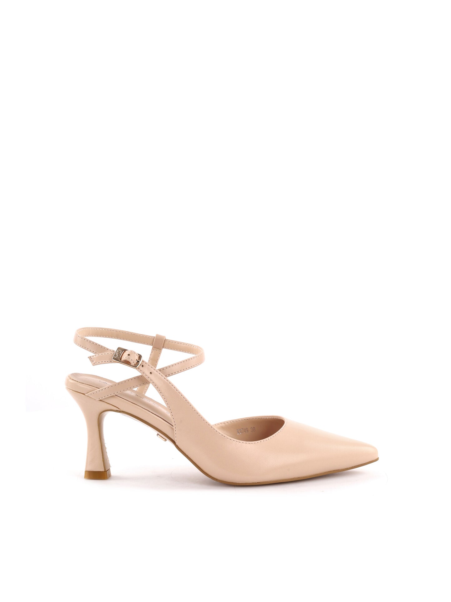 Décolleté eleganti Queen Helena in similpelle beige da donna